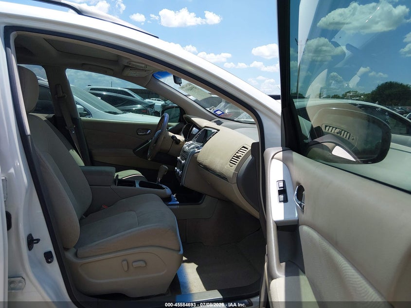 2012 Nissan Murano VIN JN8AZ1MU4CW103294 IAAI salvage auction — LEFT FRONT, Salvage Title, sold $200 on 2026-07-28 (photo 5)