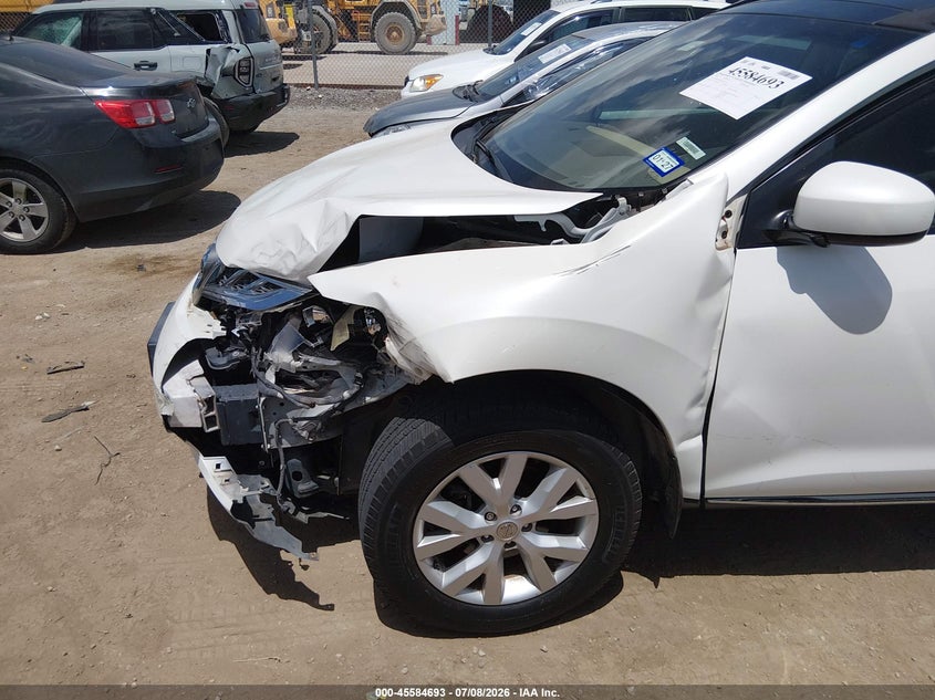 2012 Nissan Murano VIN JN8AZ1MU4CW103294 IAAI salvage auction — LEFT FRONT, Salvage Title, sold $200 on 2026-07-28 (photo 6)