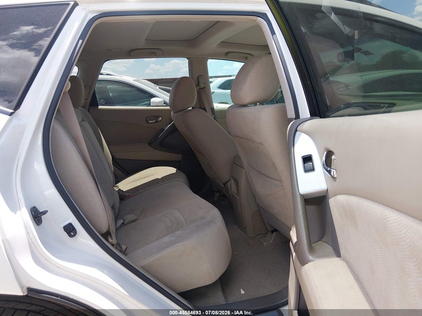 2012 Nissan Murano VIN JN8AZ1MU4CW103294 IAAI salvage auction — LEFT FRONT, Salvage Title, sold $200 on 2026-07-28 (photo 8)