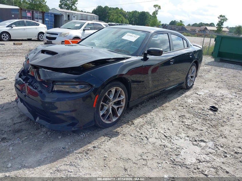 2022 Dodge Charger VIN 2C3CDXHG9NH152250 IAAI salvage auction — RIGHT FRONT, Salvage (North Carolina), sold $3,550 on 2026-08-27 (photo 2)