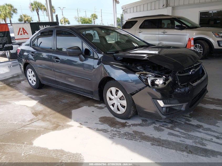 2016 Subaru Impreza VIN JF1GJAA60GH014034 IAAI salvage auction — NORMAL WEAR, Clear (Florida), sold $225 on 2026-07-22 (photo 1)