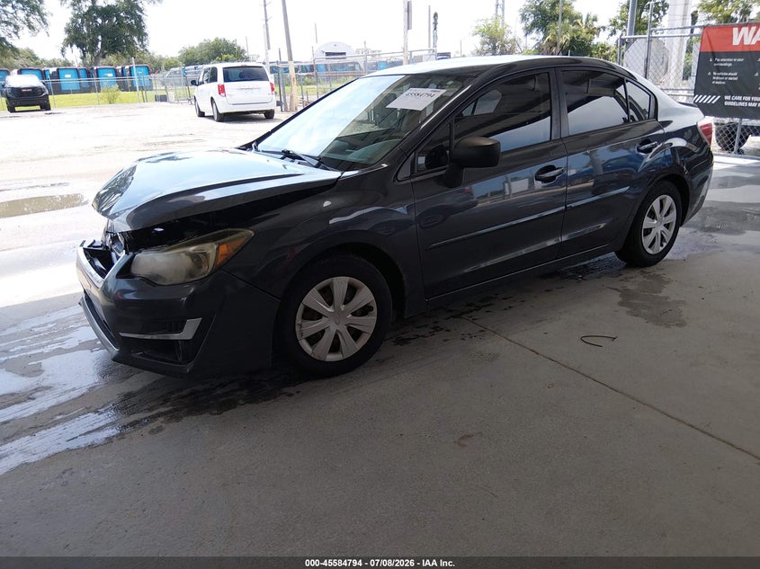 2016 Subaru Impreza VIN JF1GJAA60GH014034 IAAI salvage auction — NORMAL WEAR, Clear (Florida), sold $225 on 2026-07-22 (photo 2)