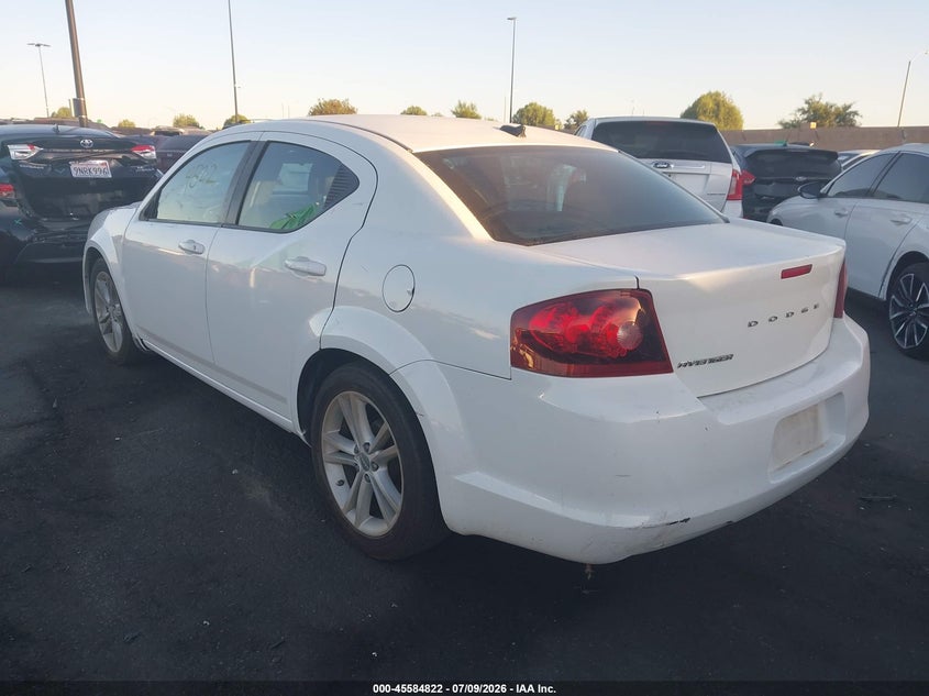 2013 Dodge Avenger VIN 1C3CDZAB0DN729733 IAAI salvage auction — LEFT FRONT, Salvage Title, sold $625 on 2026-08-14 (photo 3)