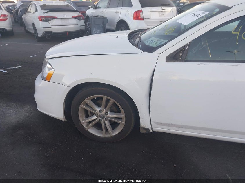 2013 Dodge Avenger VIN 1C3CDZAB0DN729733 IAAI salvage auction — LEFT FRONT, Salvage Title, sold $625 on 2026-08-14 (photo 6)