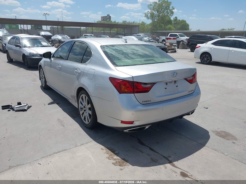 2014 Lexus Gs VIN JTHBE1BL2E5035459 IAAI salvage auction — WATER/FLOOD, Salvage (Texas), sold $5,600 on 2026-08-01 (photo 3)