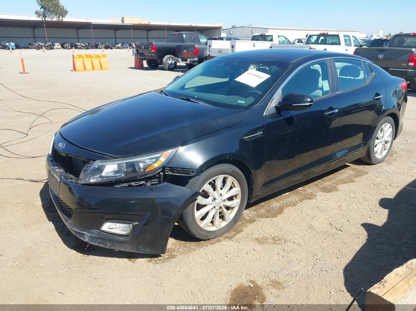 2015 Kia Optima VIN 5XXGM4A74FG354018 IAAI salvage auction — NORMAL WEAR, Salvage Title, sold $350 on 2026-07-29 (photo 2)