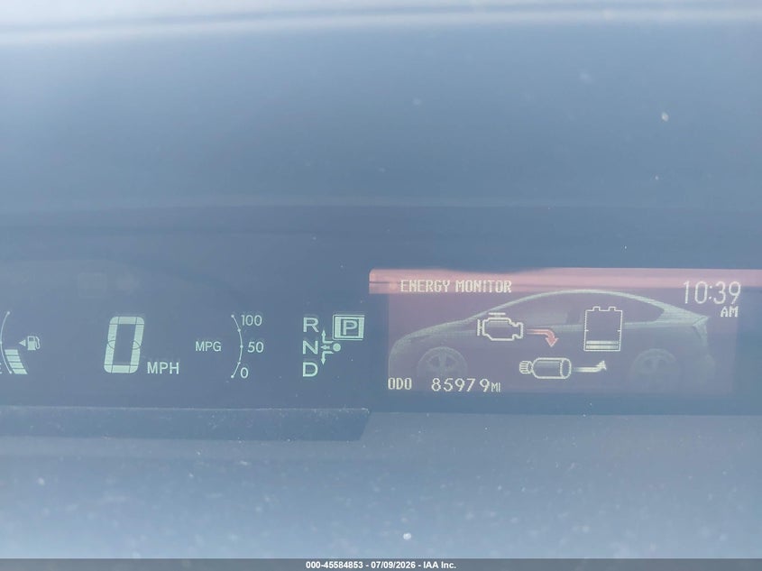 2013 Toyota Prius VIN JTDKN3DU6D5608316 IAAI salvage auction — FRONT END, Salvage (California), sold $3,700 on 2026-07-29 (photo 7)