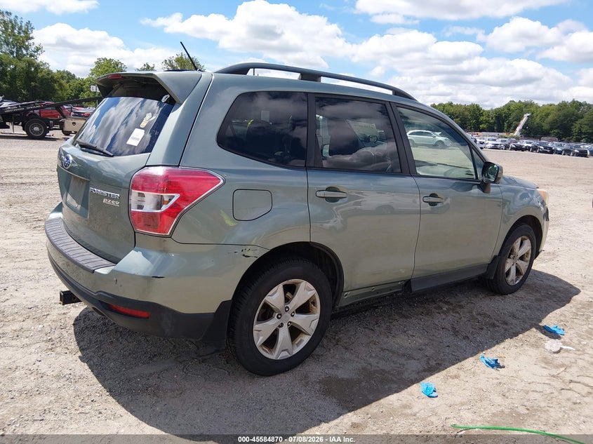 2015 Subaru Forester VIN JF2SJADC1FH528061 IAAI salvage auction — NORMAL WEAR, Clear (New Jersey), sold $525 on 2026-07-28 (photo 4)