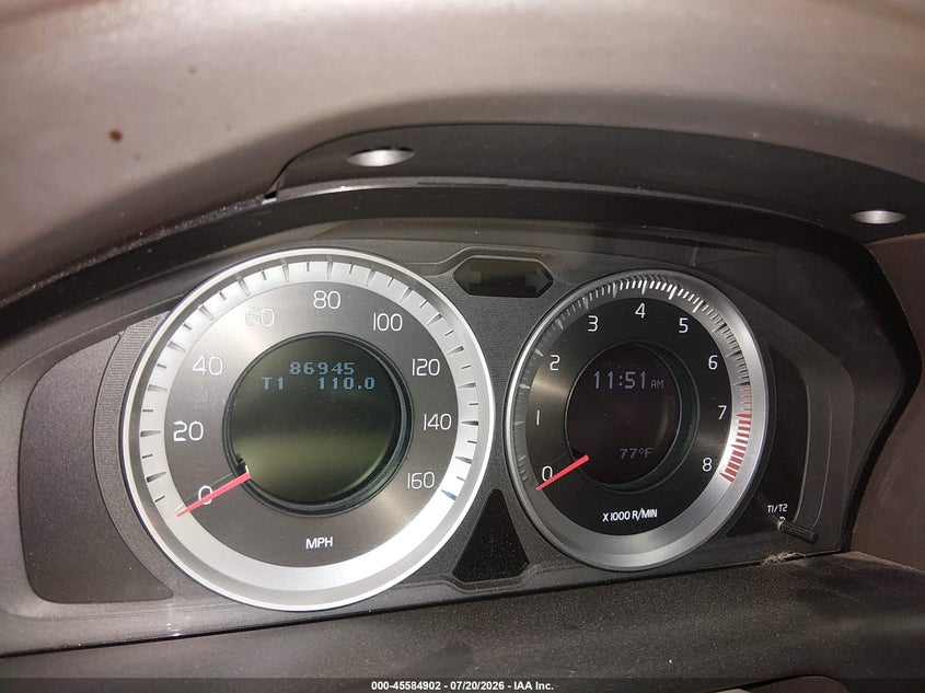 2012 Volvo Xc60 VIN YV4902DZ8C2310754 IAAI salvage auction — RIGHT FRONT, Salvage Title, sold $1,150 on 2026-08-14 (photo 7)