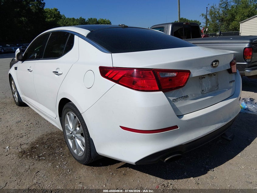 2015 Kia Optima VIN 5XXGN4A7XFG508776 IAAI salvage auction — NORMAL WEAR, Clear (Missouri), sold $900 on 2026-07-29 (photo 3)
