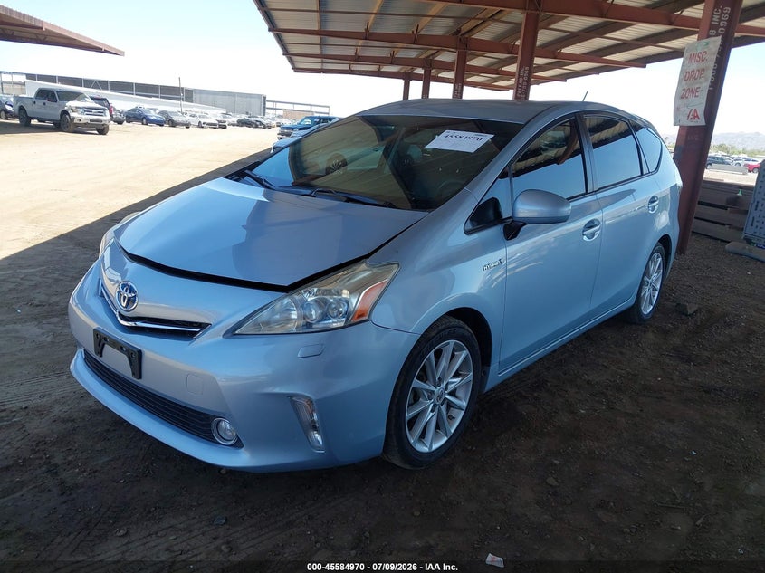 2012 Toyota Prius v VIN JTDZN3EU8C3046734 IAAI salvage auction — NORMAL WEAR, Clear-Dealer Only (Arizona), sold $325 on 2026-07-21 (photo 2)