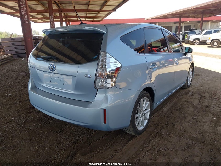 2012 Toyota Prius v VIN JTDZN3EU8C3046734 IAAI salvage auction — NORMAL WEAR, Clear-Dealer Only (Arizona), sold $325 on 2026-07-21 (photo 4)