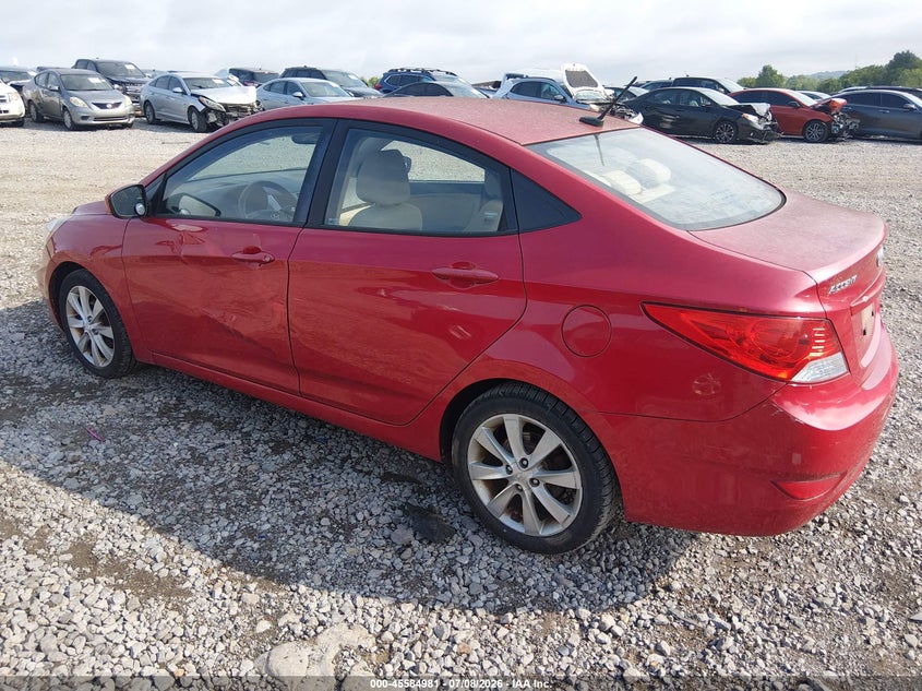 2013 Hyundai Accent VIN KMHCU4AE9DU429330 IAAI salvage auction — NORMAL WEAR, Clear (Tennessee), sold $425 on 2026-07-30 (photo 3)