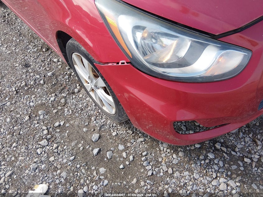 2013 Hyundai Accent VIN KMHCU4AE9DU429330 IAAI salvage auction — NORMAL WEAR, Clear (Tennessee), sold $425 on 2026-07-30 (photo 6)