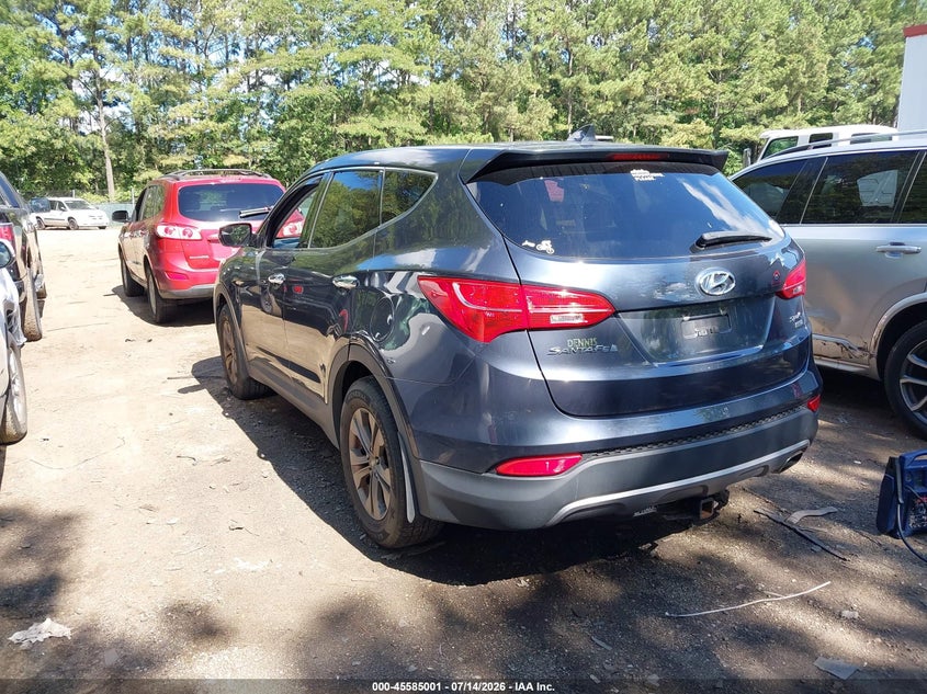 2015 Hyundai Santa fe VIN 5XYZTDLB4FG273156 IAAI salvage auction — NORMAL WEAR, Clear (Virginia), sold $2,725 on 2026-07-23 (photo 3)