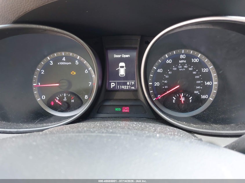 2015 Hyundai Santa fe VIN 5XYZTDLB4FG273156 IAAI salvage auction — NORMAL WEAR, Clear (Virginia), sold $2,725 on 2026-07-23 (photo 7)