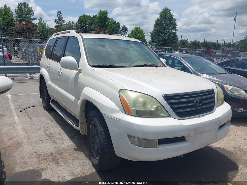 2004 Lexus Gx 470 VIN JTJBT20X840056702 IAAI salvage auction — NORMAL WEAR, Clear-Dealer Only (North Carolina), sold $3,050 on 2026-07-20 (photo 1)
