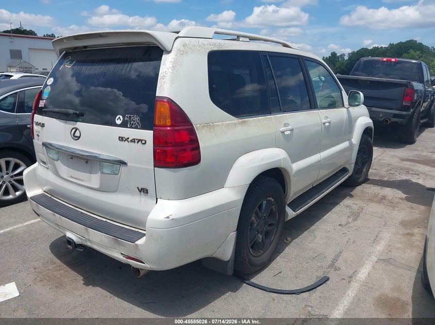 2004 Lexus Gx 470 VIN JTJBT20X840056702 IAAI salvage auction — NORMAL WEAR, Clear-Dealer Only (North Carolina), sold $3,050 on 2026-07-20 (photo 4)