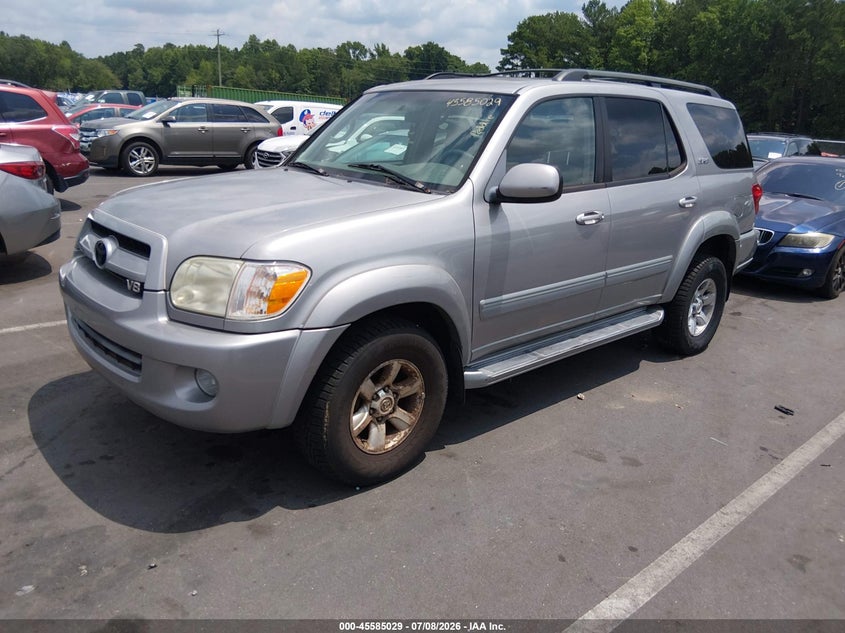 2007 Toyota Sequoia VIN 5TDBT44A27S284586 IAAI salvage auction — NORMAL WEAR, Clear (North Carolina), sold $1,000 on 2026-07-29 (photo 2)