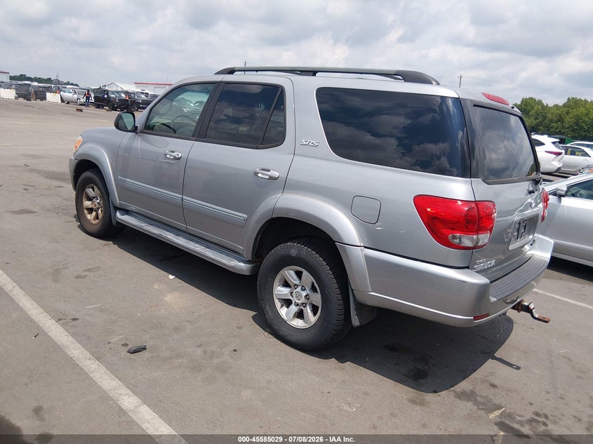 2007 Toyota Sequoia VIN 5TDBT44A27S284586 IAAI salvage auction — NORMAL WEAR, Clear (North Carolina), sold $1,000 on 2026-07-29 (photo 3)