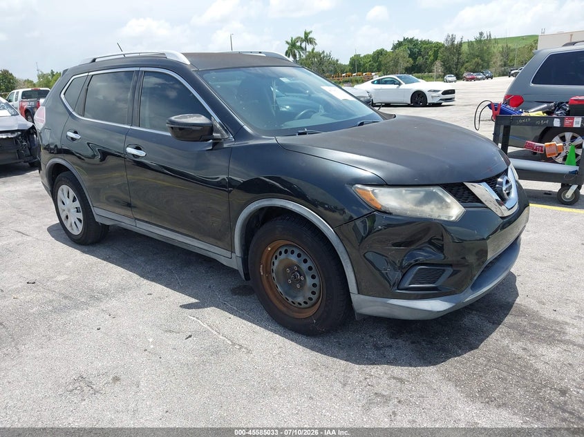 2016 Nissan Rogue VIN KNMAT2MT6GP659391 IAAI salvage auction — THEFT, Rebuildable (Florida), sold $1,700 on 2026-07-23 (photo 1)