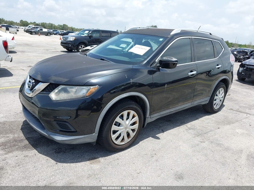 2016 Nissan Rogue VIN KNMAT2MT6GP659391 IAAI salvage auction — THEFT, Rebuildable (Florida), sold $1,700 on 2026-07-23 (photo 2)