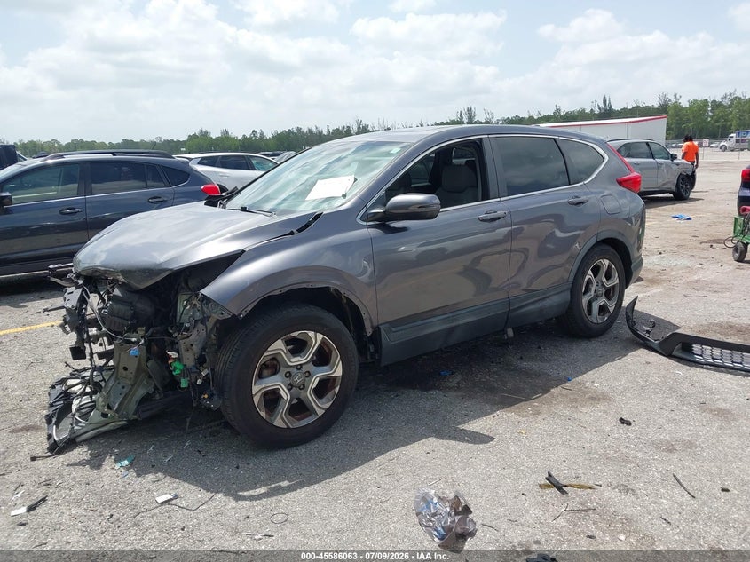 2017 Honda Cr-v VIN 7FARW1H80HE002922 IAAI salvage auction — FRONT END, Rebuildable (Florida), sold $2,600 on 2026-07-28 (photo 2)