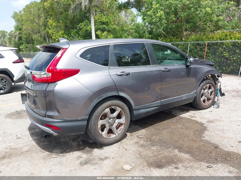 2017 Honda Cr-v VIN 7FARW1H80HE002922 IAAI salvage auction — FRONT END, Rebuildable (Florida), sold $2,600 on 2026-07-28 (photo 4)