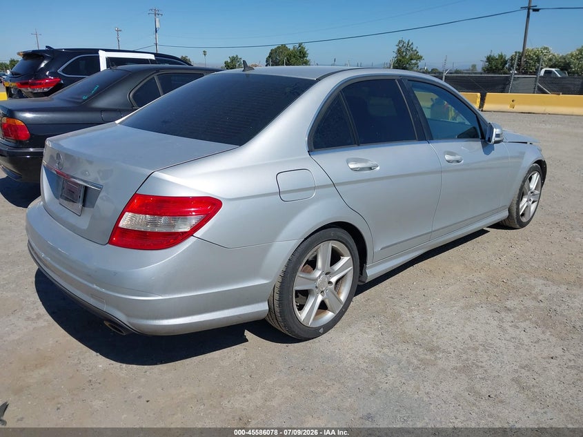 2010 Mercedes-benz C class VIN WDDGF5EB8AF426172 IAAI salvage auction — FRONT END, Salvage (California), sold $675 on 2026-08-02 (photo 4)