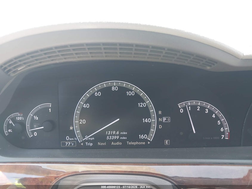 2011 Mercedes-benz S class VIN WDDNG7BB3BA367485 IAAI salvage auction — NORMAL WEAR, Clear - Dealer Only (California), sold $6,325 on 2026-07-15 (photo 7)