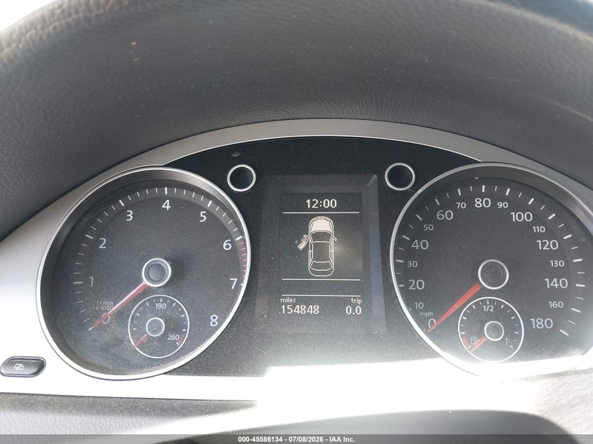2010 Volkswagen Cc VIN WVWNP7AN5AE555244 IAAI salvage auction — THEFT, Salvage (California), sold $275 on 2026-08-20 (photo 7)