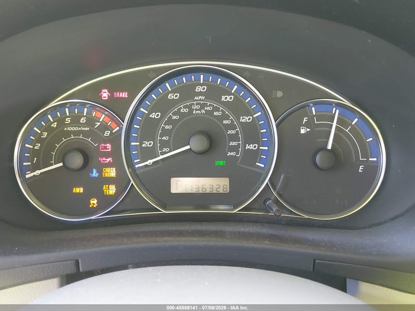 2012 Subaru Forester VIN JF2SHABCXCH437896 IAAI salvage auction — LEFT FRONT, Clear - Dealer Only (California), sold $875 on 2026-07-28 (photo 7)
