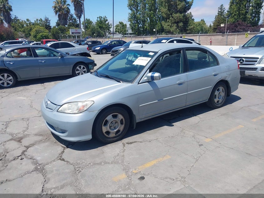 2004 Honda Civic hybrid VIN JHMES96634S020140 IAAI salvage auction — SIDE, Clear - Dealer Only (California), sold $400 on 2026-07-29 (photo 2)