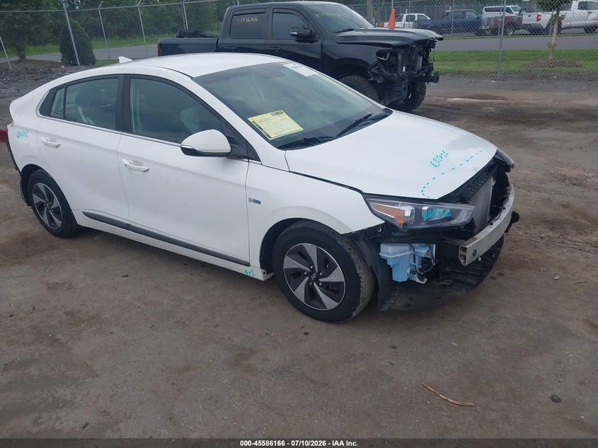 2017 Hyundai Ioniq VIN KMHC75LC8HU039737 IAAI salvage auction — FRONT & REAR, Clear (Virginia), sold $1,450 on 2026-07-28 (photo 1)