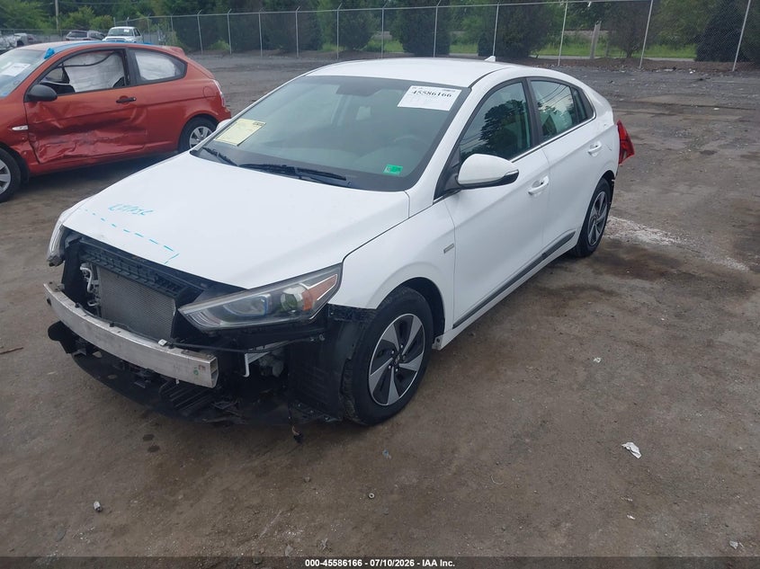 2017 Hyundai Ioniq VIN KMHC75LC8HU039737 IAAI salvage auction — FRONT & REAR, Clear (Virginia), sold $1,450 on 2026-07-28 (photo 2)