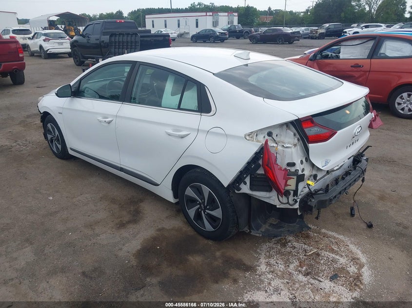 2017 Hyundai Ioniq VIN KMHC75LC8HU039737 IAAI salvage auction — FRONT & REAR, Clear (Virginia), sold $1,450 on 2026-07-28 (photo 3)