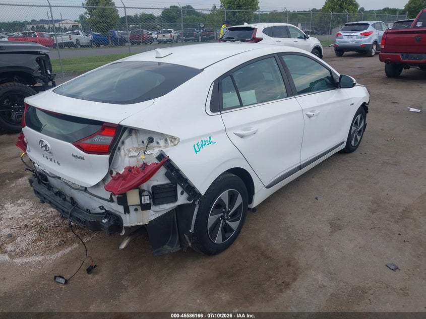 2017 Hyundai Ioniq VIN KMHC75LC8HU039737 IAAI salvage auction — FRONT & REAR, Clear (Virginia), sold $1,450 on 2026-07-28 (photo 4)