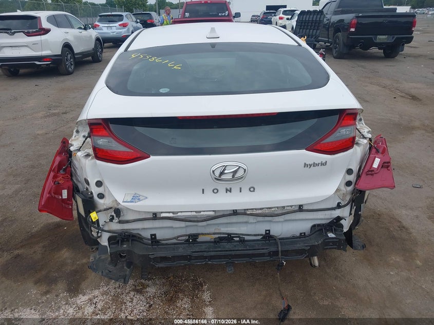2017 Hyundai Ioniq VIN KMHC75LC8HU039737 IAAI salvage auction — FRONT & REAR, Clear (Virginia), sold $1,450 on 2026-07-28 (photo 6)