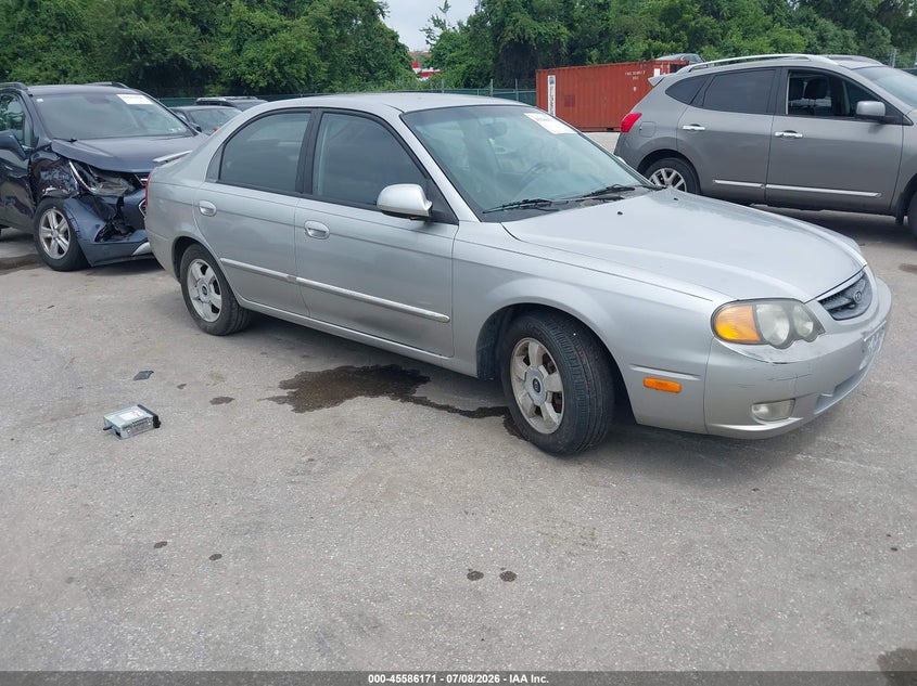 2004 Kia Spectra VIN KNAFB161945136871 IAAI salvage auction — NORMAL WEAR, Clear (Maryland), sold $400 on 2026-07-16 (photo 1)