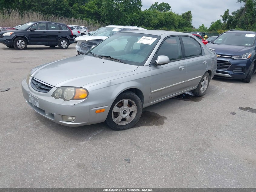 2004 Kia Spectra VIN KNAFB161945136871 IAAI salvage auction — NORMAL WEAR, Clear (Maryland), sold $400 on 2026-07-16 (photo 2)