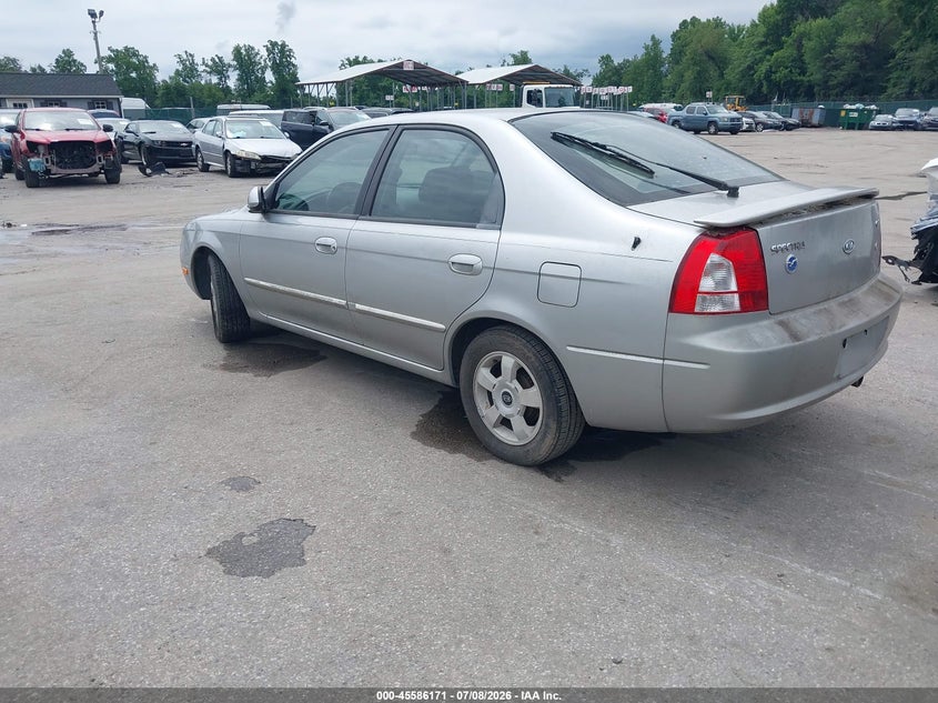 2004 Kia Spectra VIN KNAFB161945136871 IAAI salvage auction — NORMAL WEAR, Clear (Maryland), sold $400 on 2026-07-16 (photo 3)