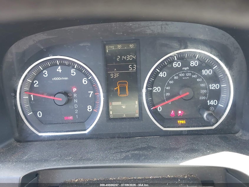 2008 Honda Cr-v VIN JHLRE38568C038842 IAAI salvage auction — RIGHT FRONT, Salvage (California), sold $1,150 on 2026-07-29 (photo 7)