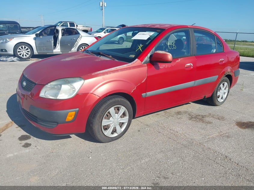 2006 Kia Rio VIN KNADE123X66103431 IAAI salvage auction — NORMAL WEAR, Clear (Missouri), sold $200 on 2026-07-16 (photo 2)