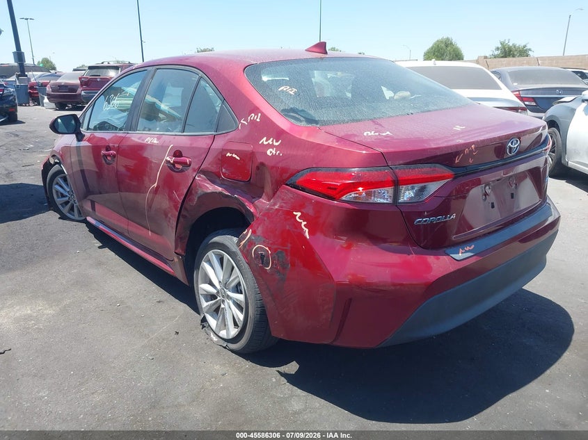2023 Toyota Corolla VIN 5YFB4MDE3PP026683 IAAI salvage auction — LEFT REAR, Salvage Certificate (California), sold $6,600 on 2026-07-31 (photo 3)