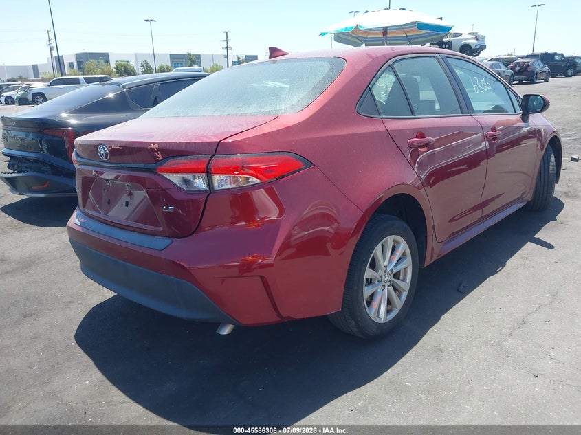 2023 Toyota Corolla VIN 5YFB4MDE3PP026683 IAAI salvage auction — LEFT REAR, Salvage Certificate (California), sold $6,600 on 2026-07-31 (photo 4)