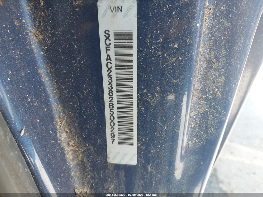 2002 Aston martin Vanquish VIN SCFAC23382B500297 IAAI salvage auction — LEFT REAR, Salvage (North Carolina), sold $21,100 on 2026-08-31 (photo 9)