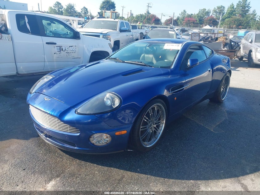 2002 Aston martin Vanquish VIN SCFAC23382B500297 IAAI salvage auction — LEFT REAR, Salvage (North Carolina), sold $21,100 on 2026-08-31 (photo 2)