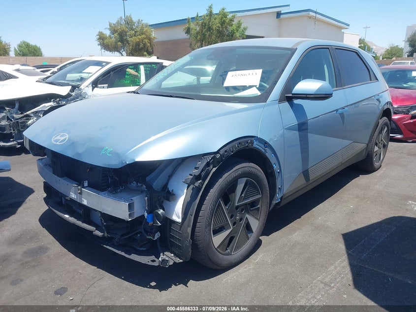 2026 Hyundai Ioniq 5 VIN 7YAKN4DA5TY047060 IAAI salvage auction — FRONT & REAR, Wait Title, sold $8,200 on 2026-08-21 (photo 2)