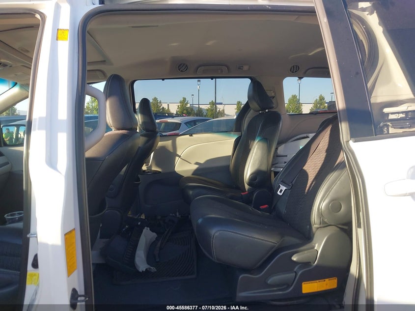 2012 Toyota Sienna VIN 5TDXK3DC7CS225919 IAAI salvage auction — REAR END, Salvage Certificate (California), sold $375 on 2026-07-24 (photo 8)