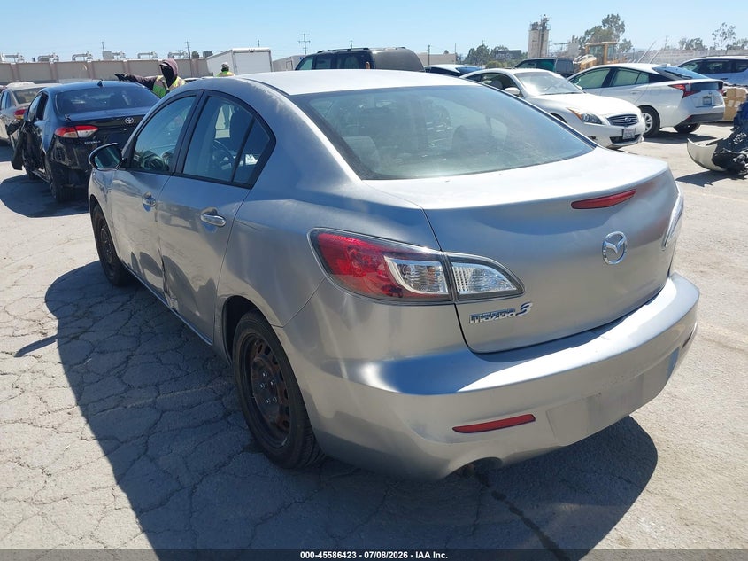 2013 Mazda 3 VIN JM1BL1TG4D1765999 IAAI salvage auction — LEFT SIDE, Salvage (California), sold $700 on 2026-07-22 (photo 3)